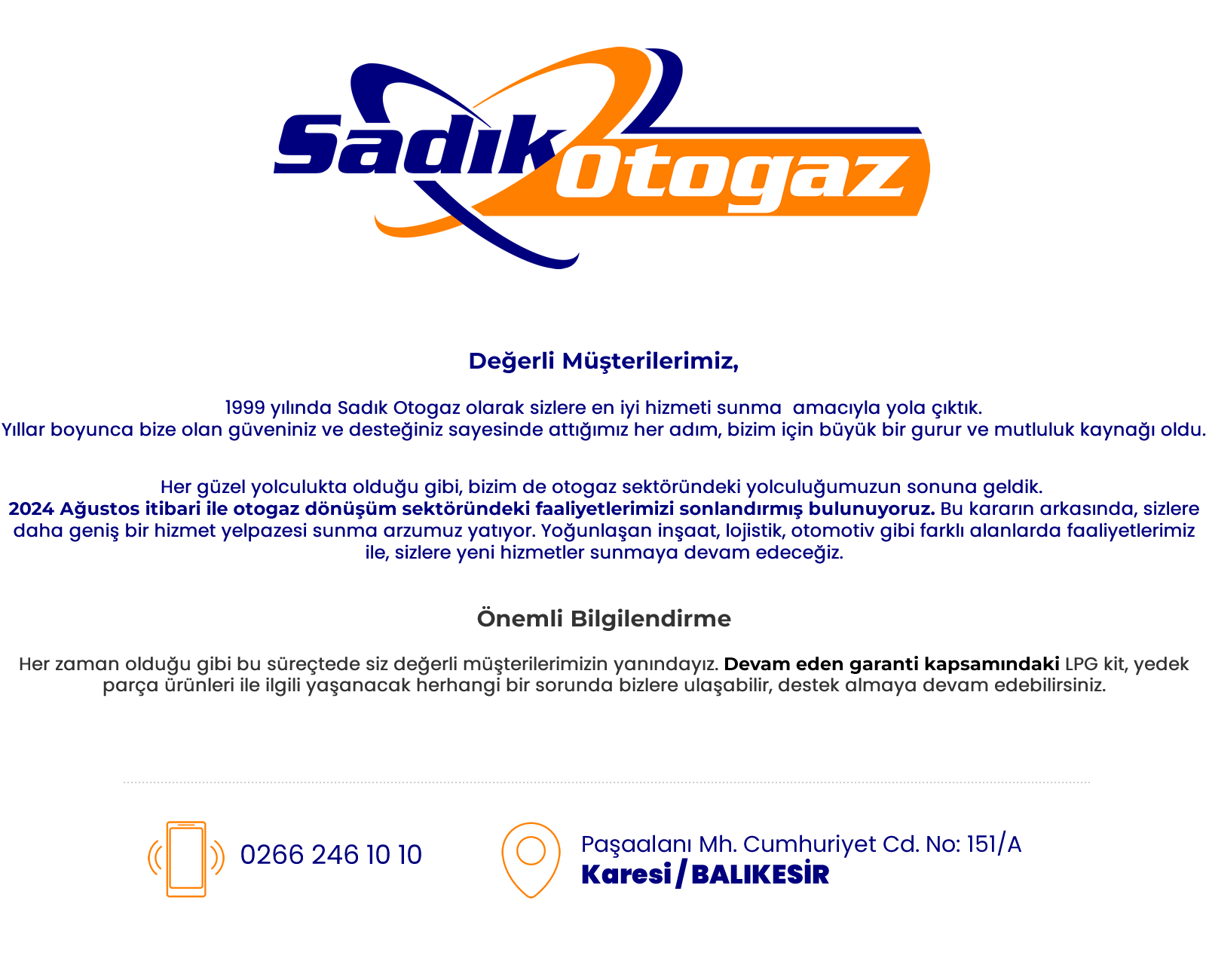 Sadık otogaz - Balıkesir